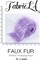 FabricLA Faux Fur Fabric | Precut Fake Fur Trim Rolls | 2” x 60” inch Wide Ribbon | Peach
